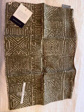 McGee and Co Olive Linen Pillow Cover